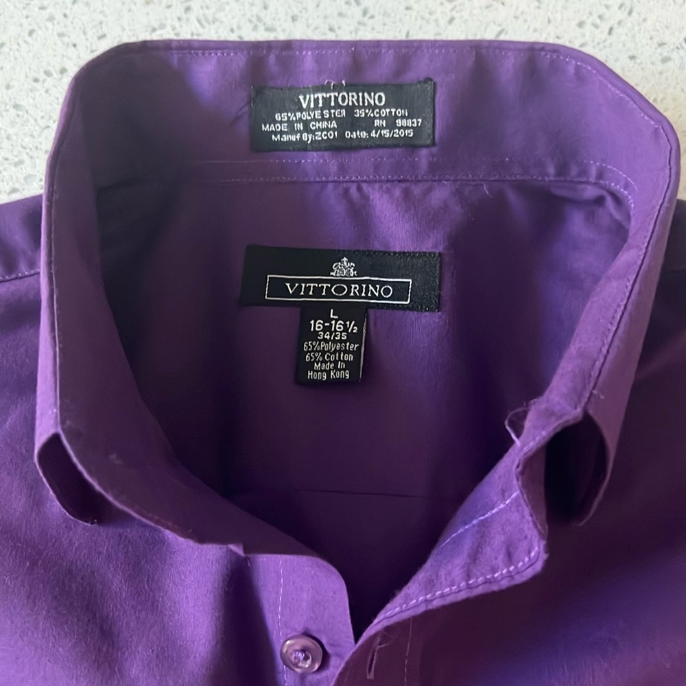Vittorino Brand Men’s Dress Shirt (Large)